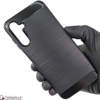 Carbon guminis dėklas - juodas (Samsung A14/14 5G)